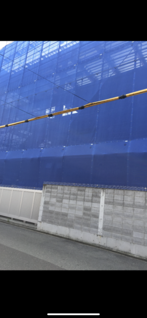 大阪市新築Ｓ造くさび式緊結足場