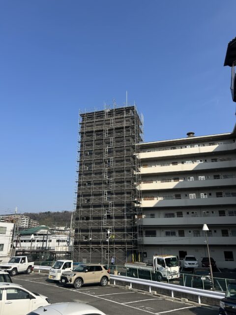 奈良県生駒市　改修工事　次世代足場(ダーウィン)